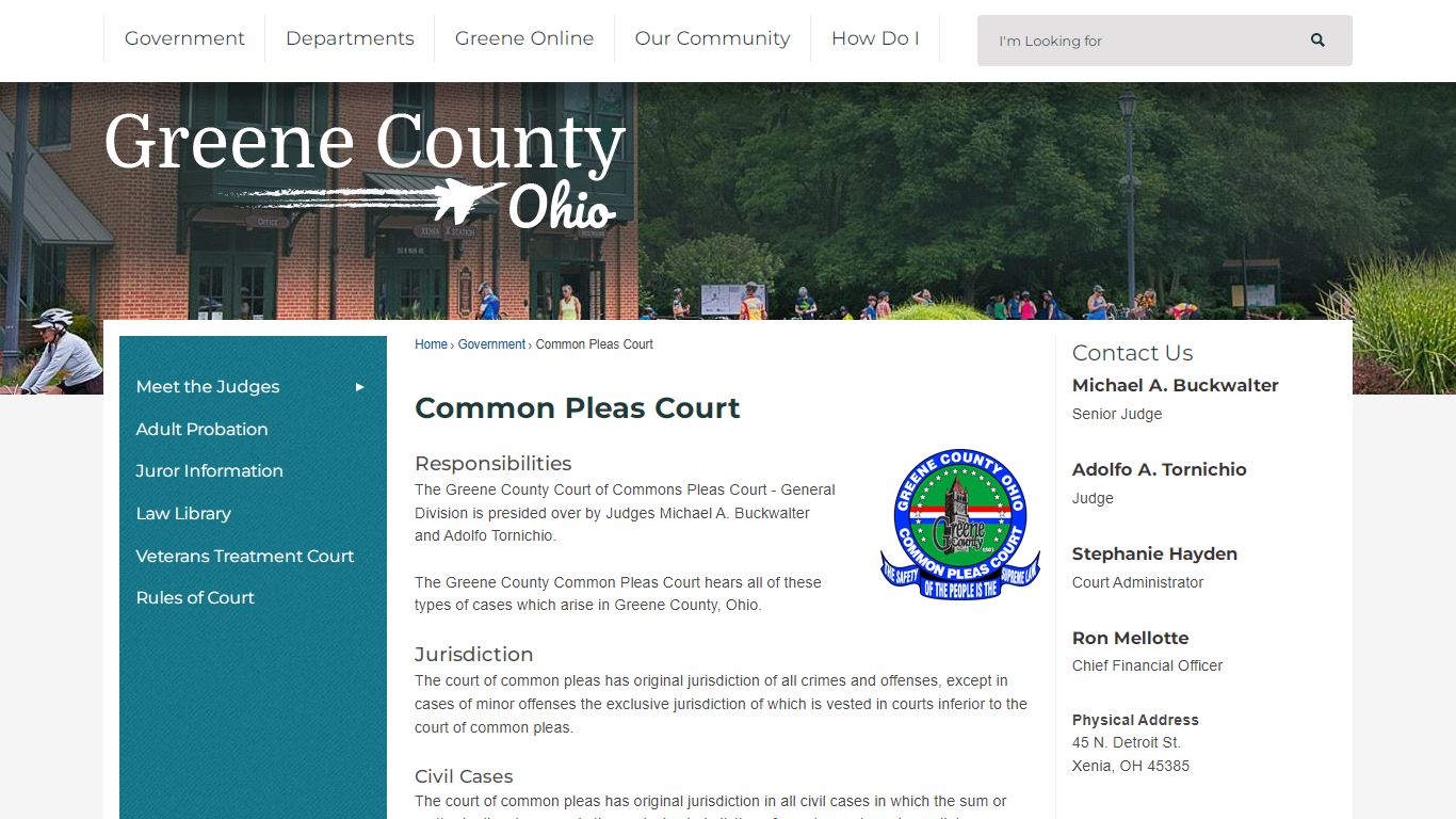 Common Pleas Court | Greene County, OH - Official Website