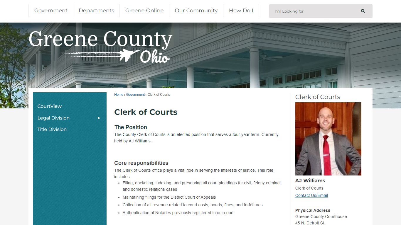 Clerk of Courts | Greene County, OH - Official Website